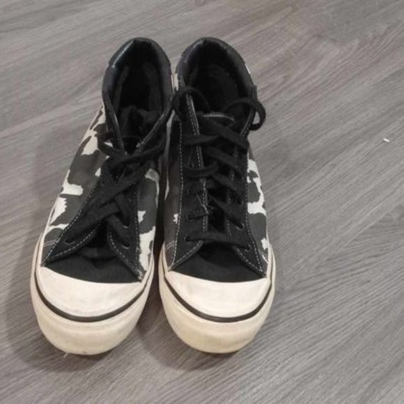 Cow Print Vans (Style 29) - Picture 1 of 4